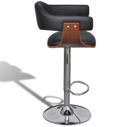 Tabourets de bar lot de 2 similicuir 
