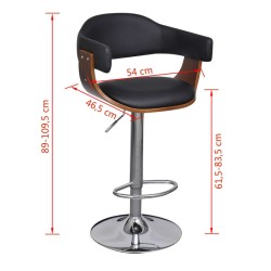 Tabourets de bar lot de 2 similicuir 