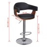 Tabourets de bar lot de 2 similicuir 
