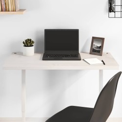 Dessus de bureau blanc 80x40x2,5 cm bois massif de pin 