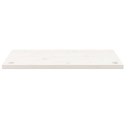 Dessus de bureau blanc 80x40x2,5 cm bois massif de pin 