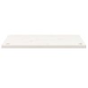 Dessus de bureau blanc 80x40x2,5 cm bois massif de pin 