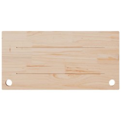 Dessus de bureau blanc 80x40x2,5 cm bois massif de pin 