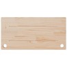 Dessus de bureau blanc 80x40x2,5 cm bois massif de pin 