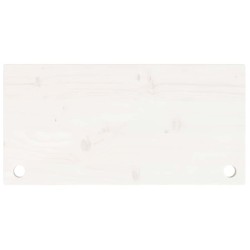 Dessus de bureau blanc 80x40x2,5 cm bois massif de pin 