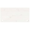 Dessus de bureau blanc 80x40x2,5 cm bois massif de pin 
