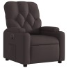 Fauteuil inclinable électrique Marron foncé Tissu 