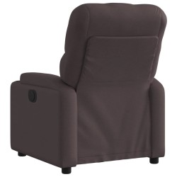 Fauteuil inclinable électrique Marron foncé Tissu 