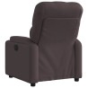 Fauteuil inclinable électrique Marron foncé Tissu 
