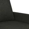 Canapé à 2 places Noir 120 cm Tissu 