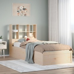 Cadre de lit sans matelas 90x190 cm bois de pin massif 
