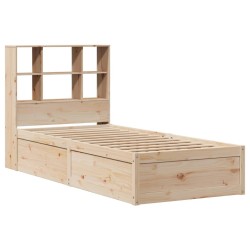 Cadre de lit sans matelas 90x190 cm bois de pin massif 