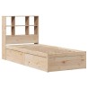 Cadre de lit sans matelas 90x190 cm bois de pin massif 