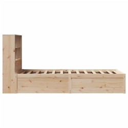 Cadre de lit sans matelas 90x190 cm bois de pin massif 