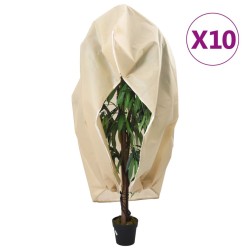 Housses de protection pour plantes avec fermeture éclair 10 pcs 