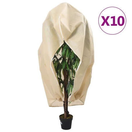 Housses de protection pour plantes avec fermeture éclair 10 pcs 