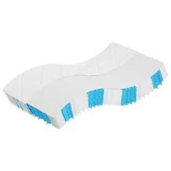 Matelas à ressorts ensachés dureté moyenne 100x200 cm 