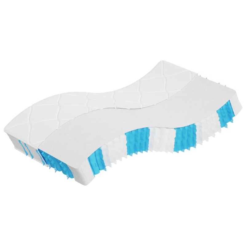 Matelas à ressorts ensachés dureté moyenne 100x200 cm 