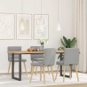 Chaises à manger lot de 4 gris nuage tissu 