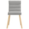 Chaises à manger lot de 4 gris nuage tissu 