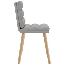 Chaises à manger lot de 4 gris nuage tissu 