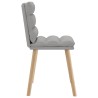 Chaises à manger lot de 4 gris nuage tissu 