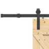 Porte coulissante et kit de quincaillerie 85x210 cm pin massif 
