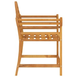 Chaise de jardin 88x60x92 cm bois de teck massif 