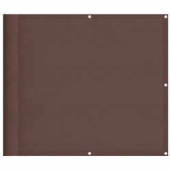 Écran de balcon marron 90x1000 cm 100% polyester oxford 
