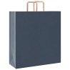Sacs en papier 50 pcs avec poignées bleu 45x17x48 cm 