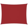 Voile de parasol tissu oxford rectangulaire 3,5x4,5 m rouge 