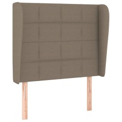 Tête de lit avec oreilles Taupe 83x23x118/128 cm Tissu 