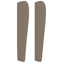 Tête de lit avec oreilles Taupe 83x23x118/128 cm Tissu 