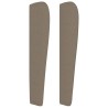 Tête de lit avec oreilles Taupe 83x23x118/128 cm Tissu 