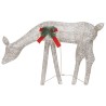 Rennes de Noël 6 pcs Doré Blanc chaud Maille 