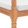 Chaises Batavia lot de 2 avec coussins Bois de teck solide 
