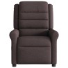 Fauteuil de massage inclinable Marron foncé Tissu 