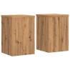 Supports pour plantes 2 pcs chêne artisanal bois d'ingénierie 