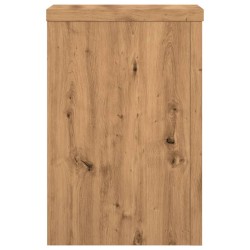 Supports pour plantes 2 pcs chêne artisanal bois d'ingénierie 