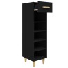 Armoire à chaussures Noir 30x35x105 cm Bois d'ingénierie 