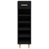 Armoire à chaussures Noir 30x35x105 cm Bois d'ingénierie 