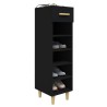 Armoire à chaussures Noir 30x35x105 cm Bois d'ingénierie 