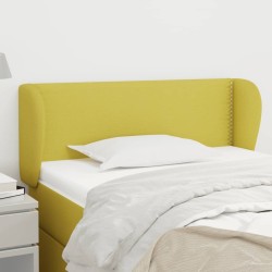 Tête de lit avec oreilles Vert 93x23x78/88 cm Tissu 
