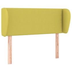Tête de lit avec oreilles Vert 93x23x78/88 cm Tissu 