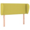 Tête de lit avec oreilles Vert 93x23x78/88 cm Tissu 