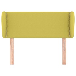 Tête de lit avec oreilles Vert 93x23x78/88 cm Tissu 