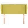 Tête de lit avec oreilles Vert 93x23x78/88 cm Tissu 