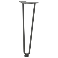 Pieds en épingle à cheveux pour table basse 4 pièces Anthracite 42 cm Acier massif 