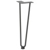 Pieds en épingle à cheveux pour table basse 4 pièces Anthracite 42 cm Acier massif 