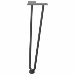 Pieds en épingle à cheveux pour table basse 4 pièces Anthracite 42 cm Acier massif 